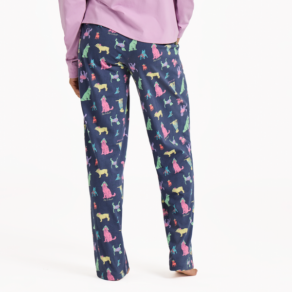 Women's Snuggle Up Sleep Pants - Warm Winter Dogs