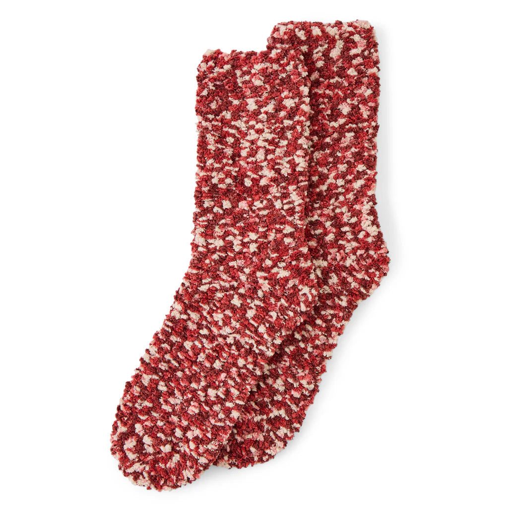 Adult Unisex PomPoms Sock - Adirondack Red