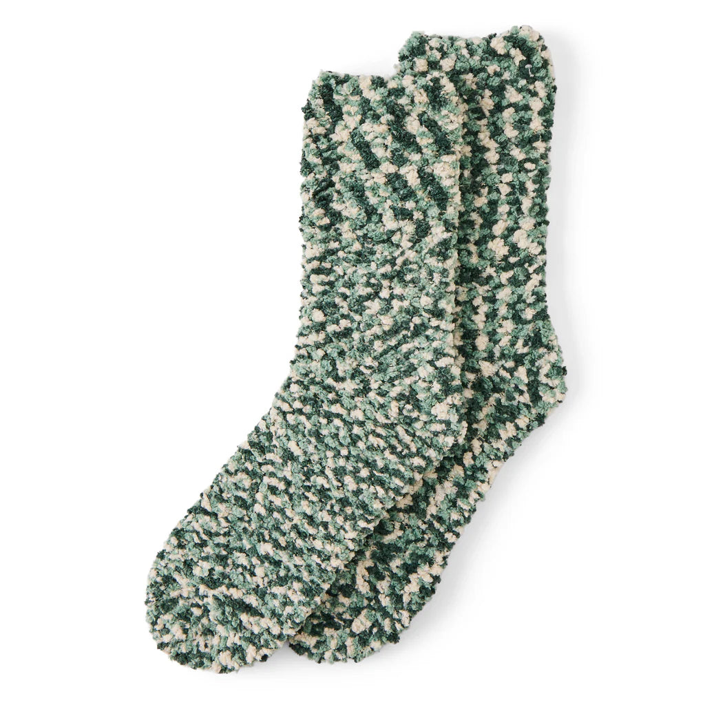 Adult Unisex PomPoms Sock - Granite Green