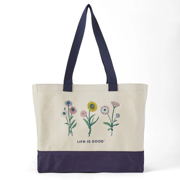 Canvas Tote-Botanical Flower GWP May 2025