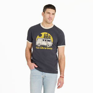 Men's Crusher Ringer Tee - Van Life is Good
