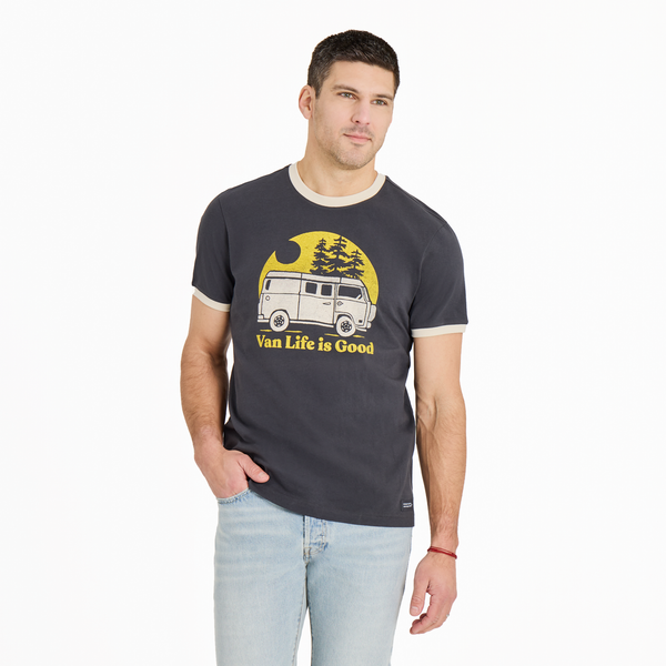 Men's Crusher Ringer Tee - Van Life is Good