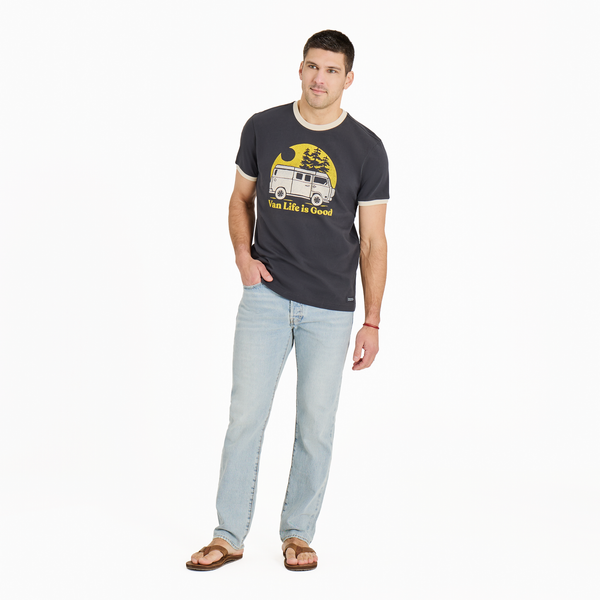 Men's Crusher Ringer Tee - Van Life is Good