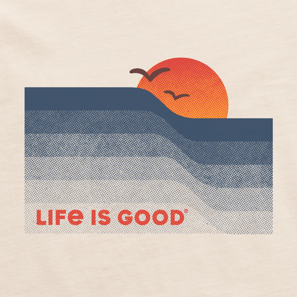 Men's Crusher Ringer Tee - Wavy Sunset