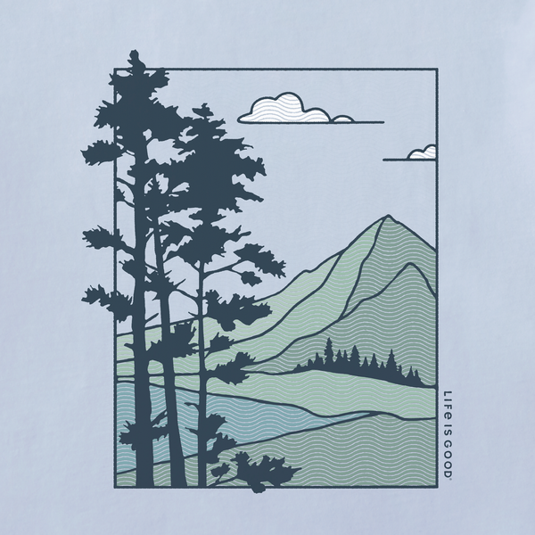 Men's Crusher Ringer Tee - Mountain Landscape