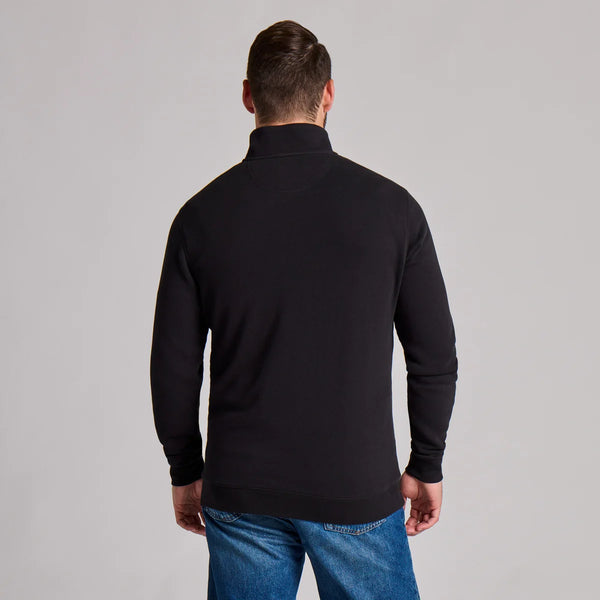 Men's French Terry Quarter Zip - Black