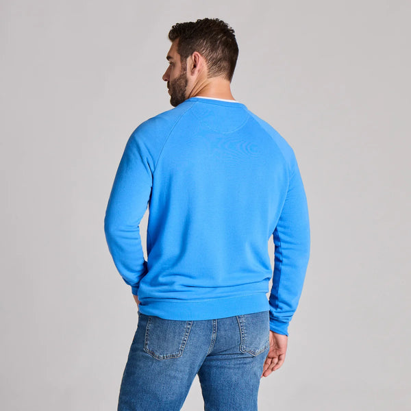 Men's French Terry Crew - Athletic Blue
