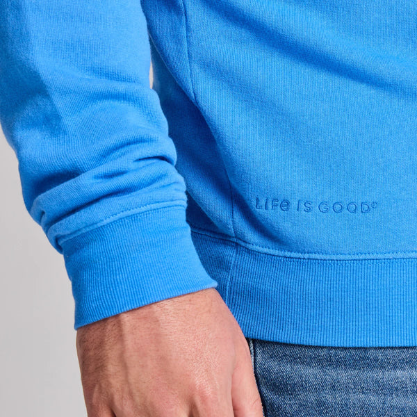 Men's French Terry Crew - Athletic Blue
