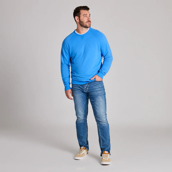 Men's French Terry Crew - Athletic Blue