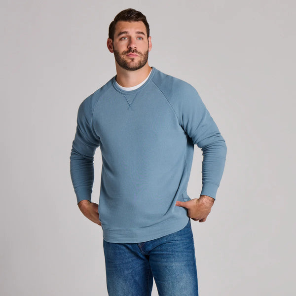 Men's French Terry Crew - Slate Blue