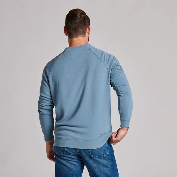Men's French Terry Crew - Slate Blue