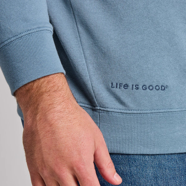 Men's French Terry Crew - Slate Blue