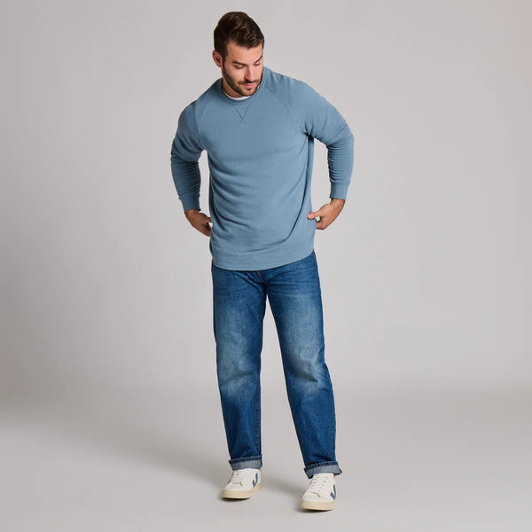 Men's French Terry Crew - Slate Blue