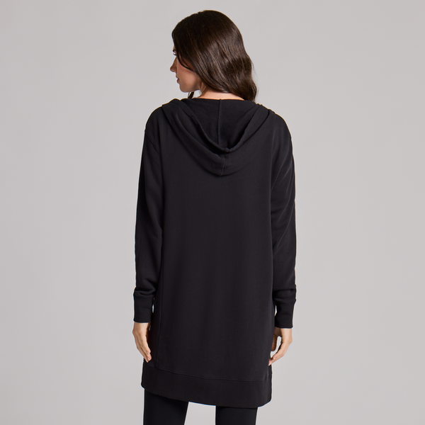 Women's French Terry Beyond Hip Hoodie - True Black