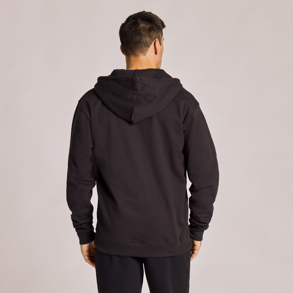 Men's Good Vibes Fleece Zip Hoodie - LIG Word Stack (Black) - Life is Good Westport, Canada
