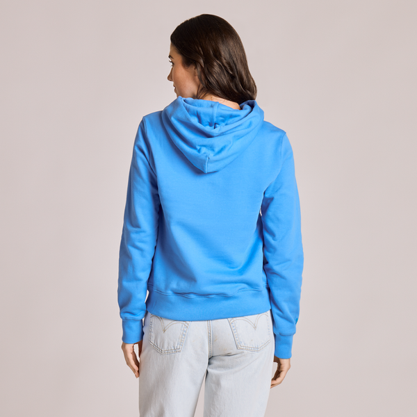 Women's Good Vibes Fleece Hoodie - Craft Wordmark (Athletic Blue)