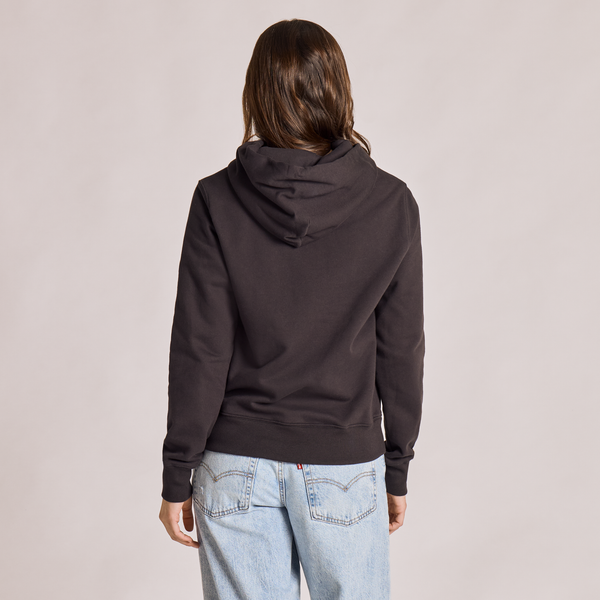 Women's Good Vibes Fleece Hoodie - Craft Wordmark (Black)
