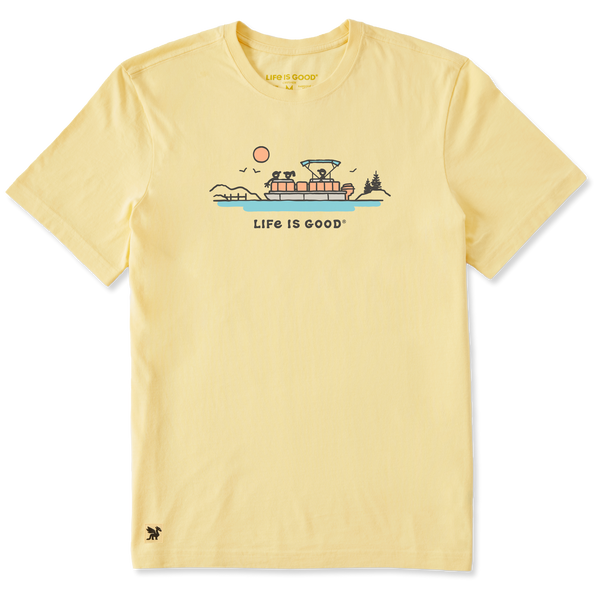 Men's Crusher Tee - Pontoon Boat Vista - Life is Good Westport, Canada