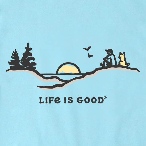 M Crusher Tee - Pine Sunset Vista - Life is Good Westport, Canada