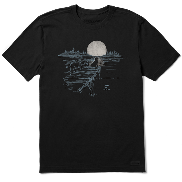 Men's Crusher Tee - Dock Dog Landscape - Life is Good Westport, Canada