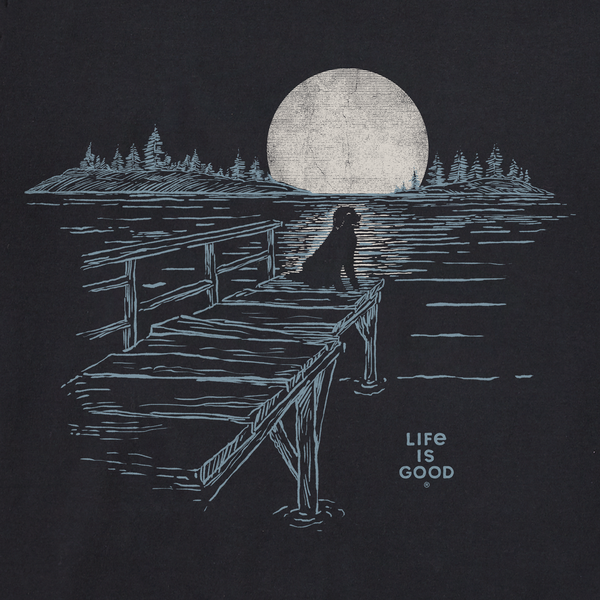Men's Crusher Tee - Dock Dog Landscape - Life is Good Westport, Canada