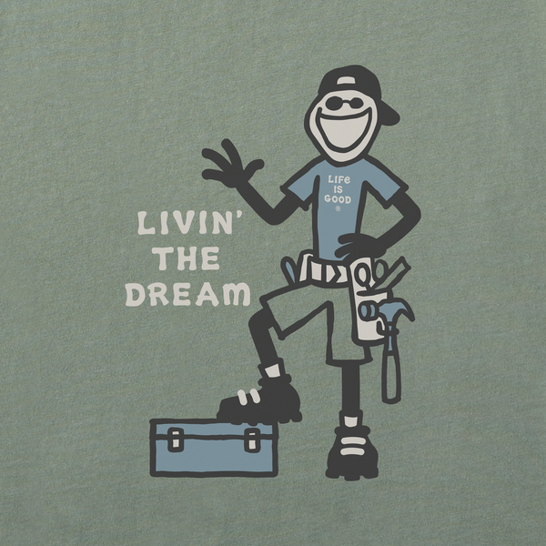 Men's Crusher Tee - Jake Livin' the Dream - Life is Good Westport, Canada