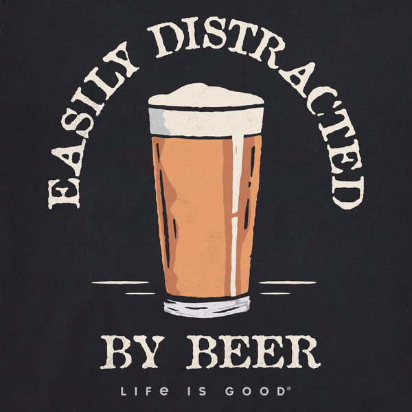 Men's Crusher Tee - Easily Distracted - Life is Good Westport, Canada