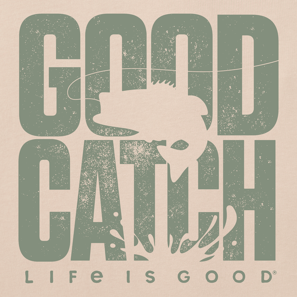 Men's Crusher-LITE Tee - Good Catch Stack - Life is Good Westport, Canada