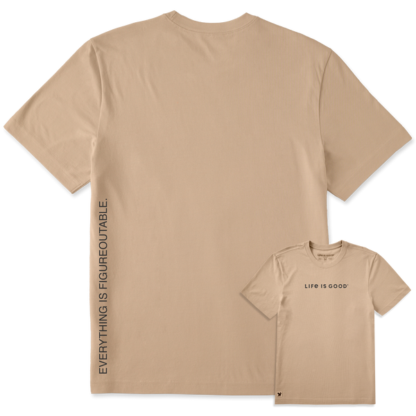 Men's Crusher-LITE Tee - Everything is Figureoutable - Life is Good Westport, Canada