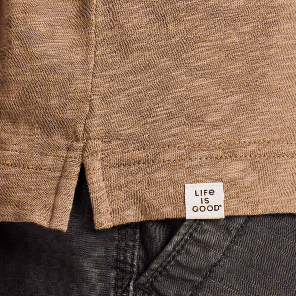 Men's Slub Slim Fit Tee - Mountain Landscape - Life is Good Westport, Canada