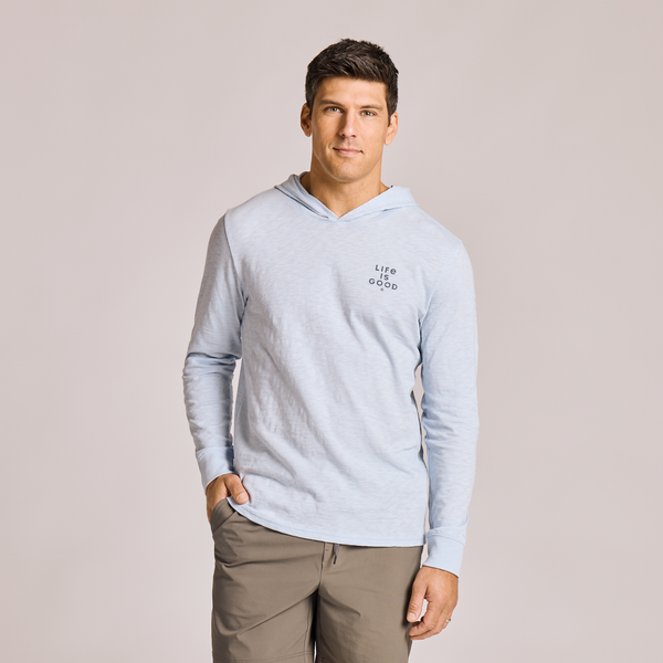 Men's Long Sleeve Slub Hoodie - ATV Kayak - Life is Good Westport, Canada