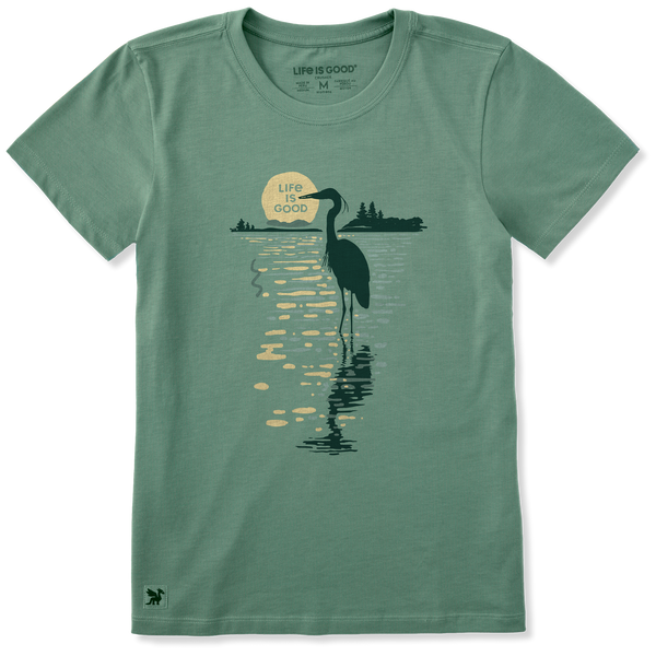 Women's Crusher Tee - Moonlit Heron