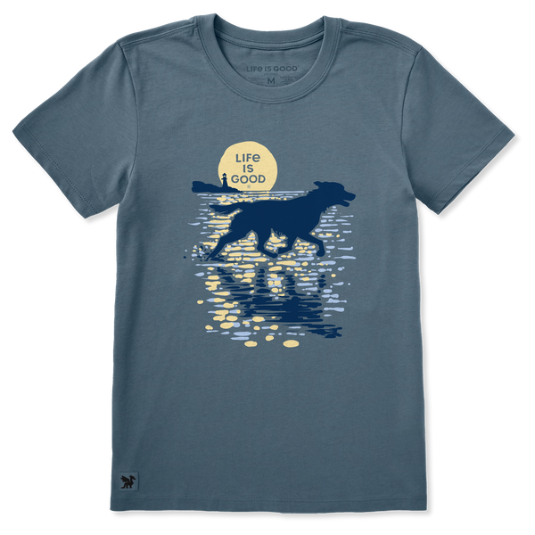 Women's Crusher Tee - Moonlit Running Dog