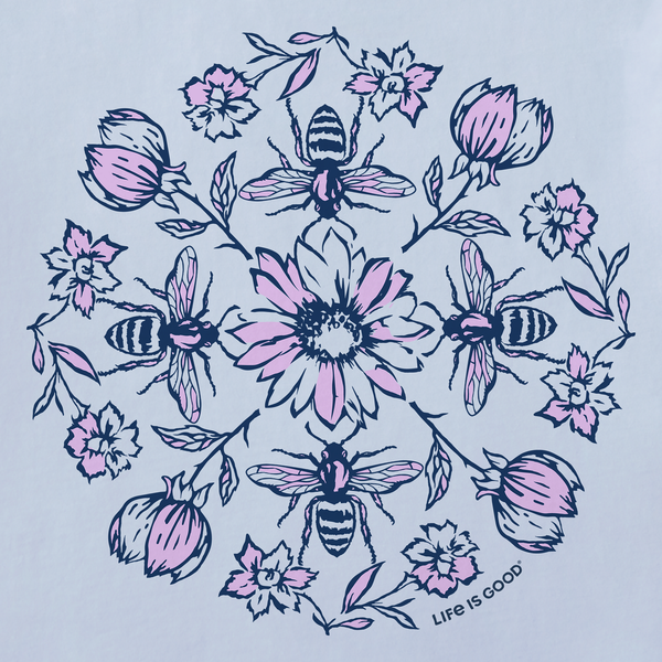 Women's Crusher Tee - Flowers and Bees
