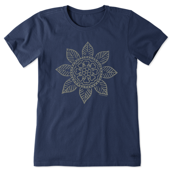 Women's Crusher Tee - Leaf Heart Mandala
