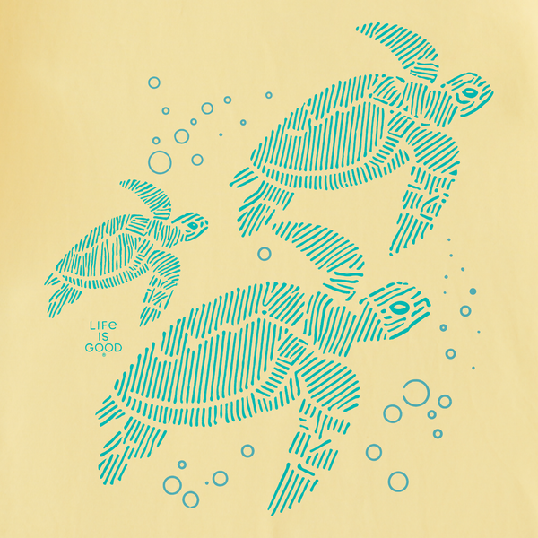 Women's Crusher Vee - Three Sea Turtles