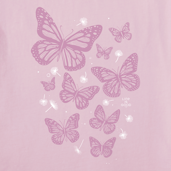 Women's Crusher Vee - A Flutter of Butterflies