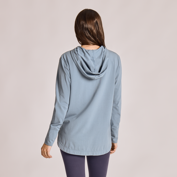 Women's Crusher-Flex Hoodie - Slate Blue Crafty LIG