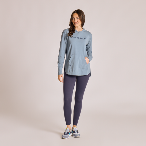 Women's Crusher-Flex Hoodie - Slate Blue Crafty LIG