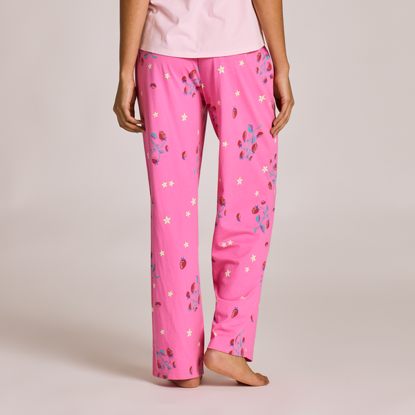 Women's Snuggle Up Sleep Pants- Strawberry and Floral