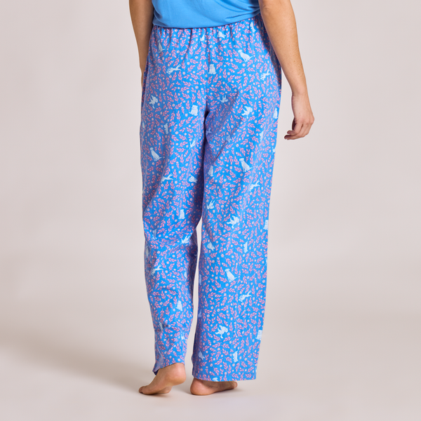 Women's Snuggle Up Sleep Pants - Floral Dog Pattern