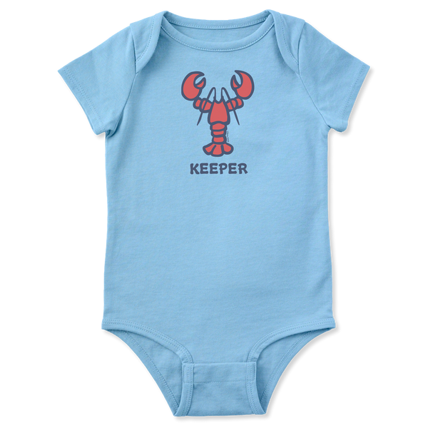 Crusher Baby Bodysuit - Keeper Lobster - Life is Good Westport, Canada