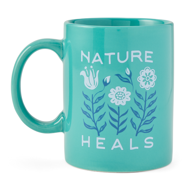 Jake's Mug - Nature Heals Floral - Life is Good Westport, Canada
