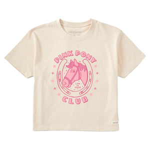 NEW STYLE! Women's Boxy Tee - Pink Pony Club