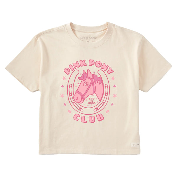 NEW STYLE! Women's Boxy Tee - Pink Pony Club