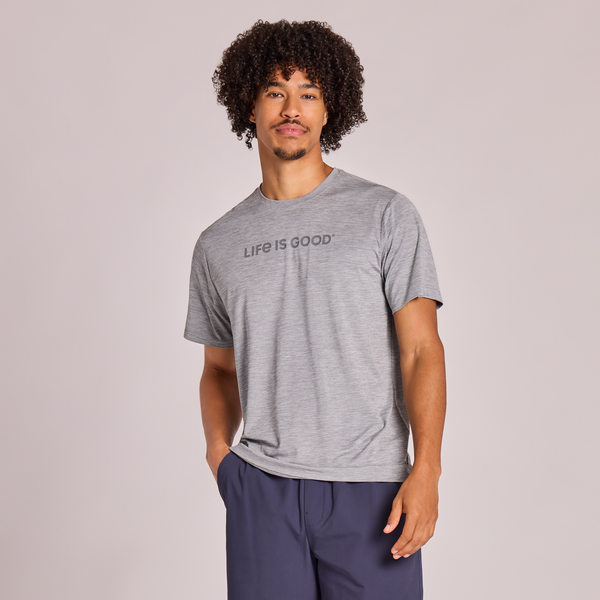 Men's Sun Crusher Tee - Life is Good Heather Grey