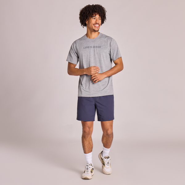 Men's Sun Crusher Tee - Life is Good Heather Grey