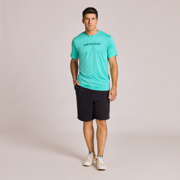 Men's Sun Crusher Tee - Life is Good Turqoise Blue