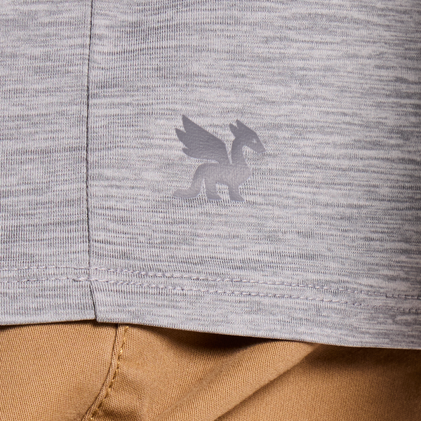 Men's Long Sleeve Sun Crusher - Clean Stacked Heather Grey