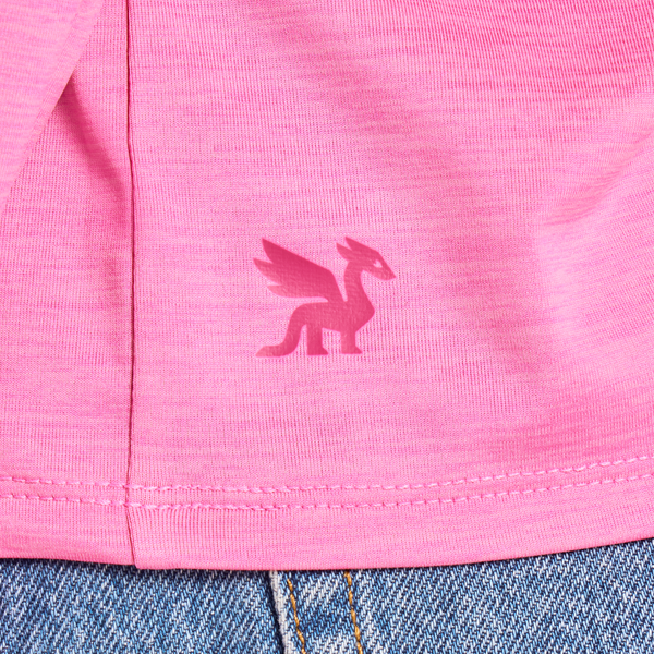 Women's Long Sleeve Sun Crusher - Clean Stacked Watermelon Pink